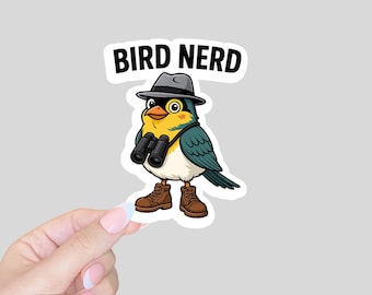 Oiseau ballot cadeau/cadeau d'observateur d'oiseaux/autocollant d'oiseau/cadeau d'ornithologie/autocollants rigolos/autocollants pour ordinateur et ordinateur portable/autocollant de voiture