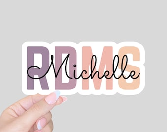 Cadeau d'échographiste médical enregistré RDMS, cadeau RDMS, cadeau d'échographie, autocollant médical