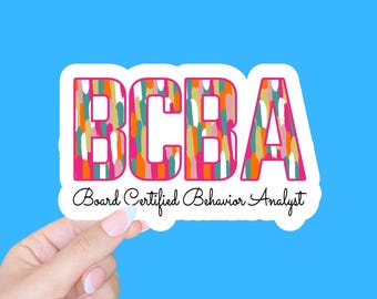 BCBA Behavior Analyst sticker/bcba gift/ABA gift/ABA therapist/laptop sticker/tumbler sticker/waterbottle sticker