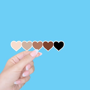 Heart shades diversity inclusion sticker/gift for friend/kindle sticker/Mental Health Stickers/computer sticker/laptop stickers