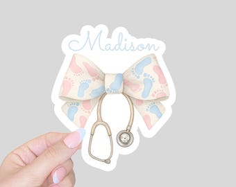 Labor and delivery nurse gift/ labor and delivery sticker/gift for nurse/laptop sticker/tumbler bottle sticker/nursing sticker
