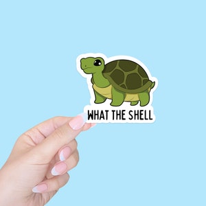 turtle sticker/funny animal sticker/animal lover gift/turtle gift/animal pun sticker/turtle lover gift/best friend gift