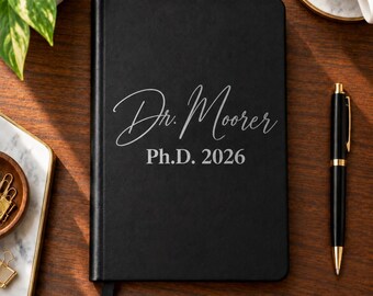 phd graduation gifts, phd gift, engraved journal