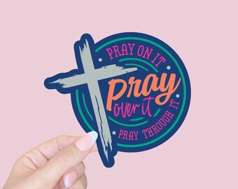 Christian stickers/macbook stickers/computer stickers/Praying Sticker/ Religious sticker/laptop stickers/waterbottle stickers