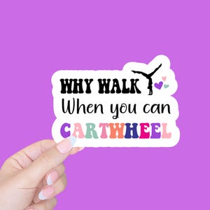 gymnastics sticker/gymnastics gift/gymnastics team gift/gymnastics party favors/water bottle stickers/laptop stickers/tumble stickers
