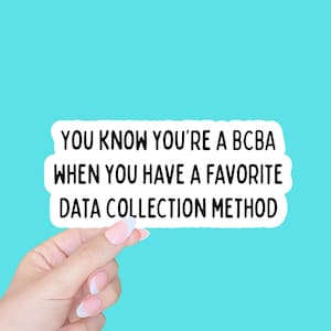 BCBA sticker/ ABA behavior analyst sticker/special education/aba gift/ rbt sticker/ABA sticker/laptop sticker/water bottle sticker/bcba gift