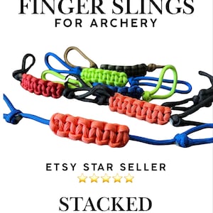 Custom Paracord Archery Finger Slings