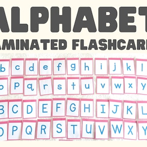 Alphabet - 53 Laminated Flashcards