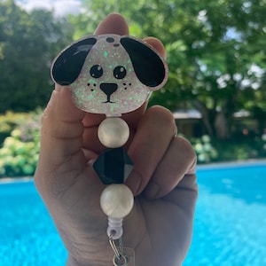 Dog badge reel