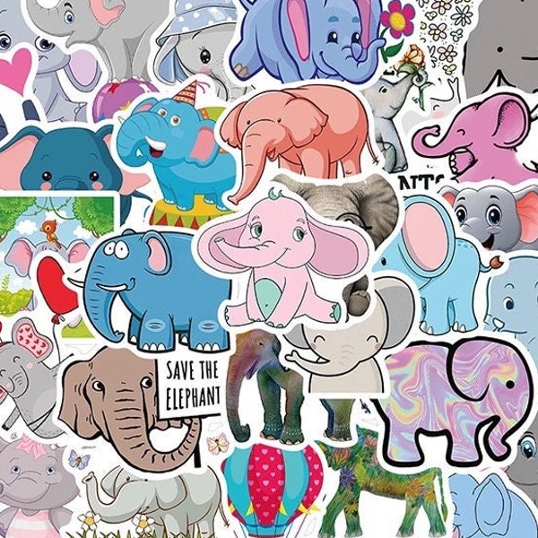 Cartoon Elephant Etsy
