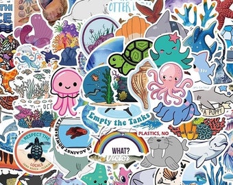 Ocean Animals Stickers - Etsy