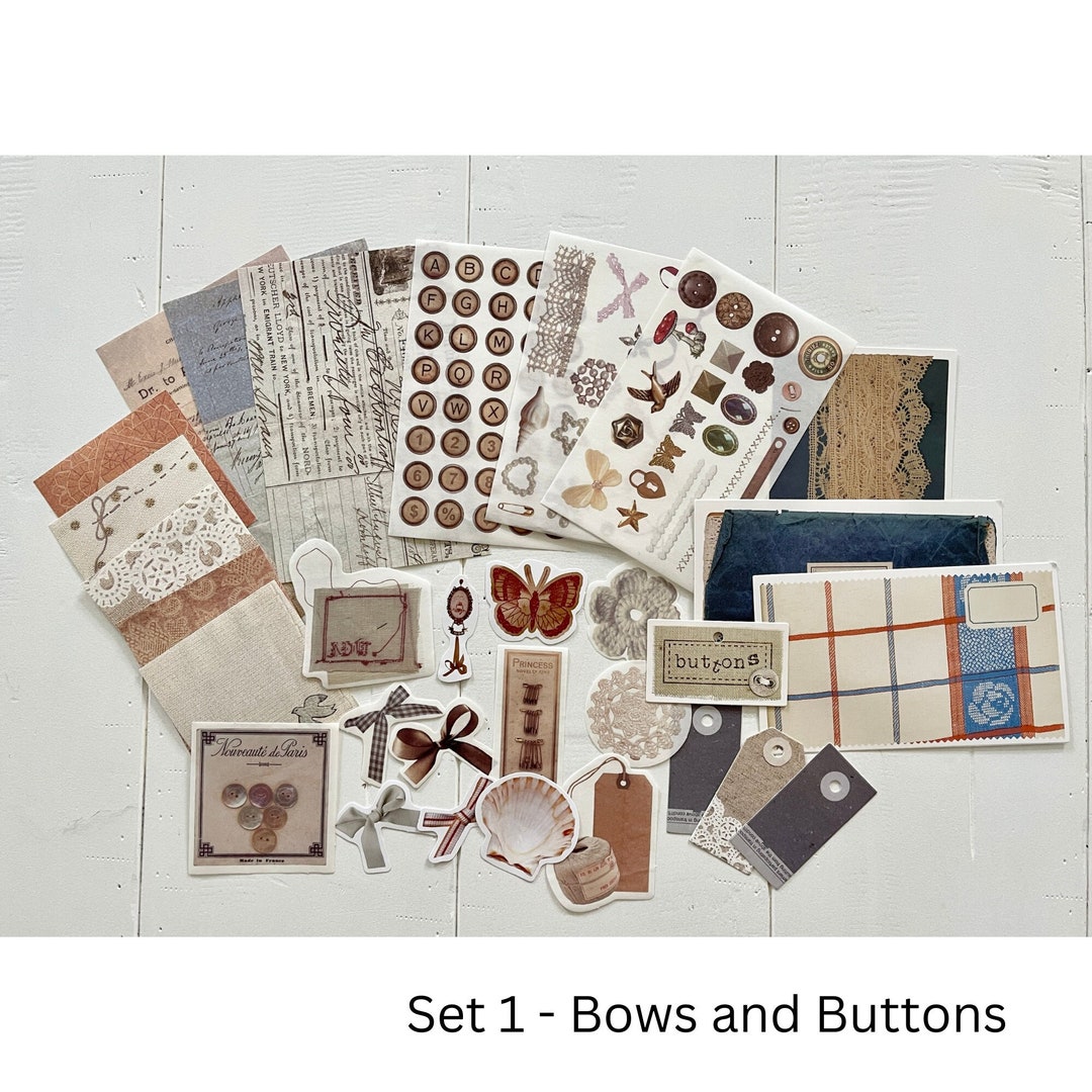 30pcs Vintage Junk Journal Kit - Papers, Stickers, Tags 30pcs Vintage Junk Journal Kit - Papers, Stickers, Tags