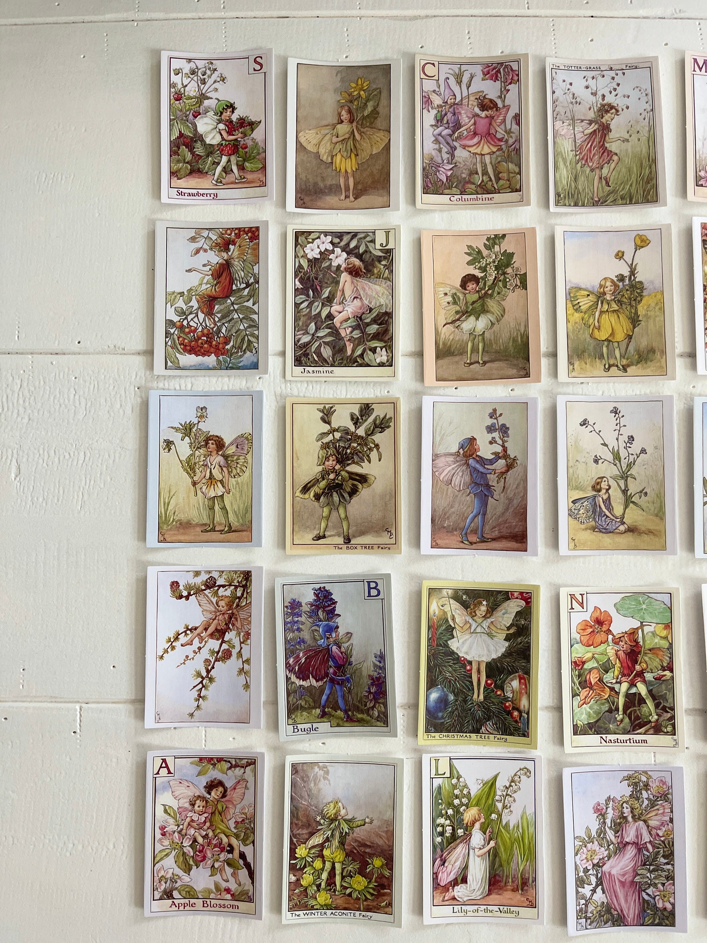 Vintage Flower Fairy Stickers 300Pcs Lot,Belebee 6 Packs Butterfly