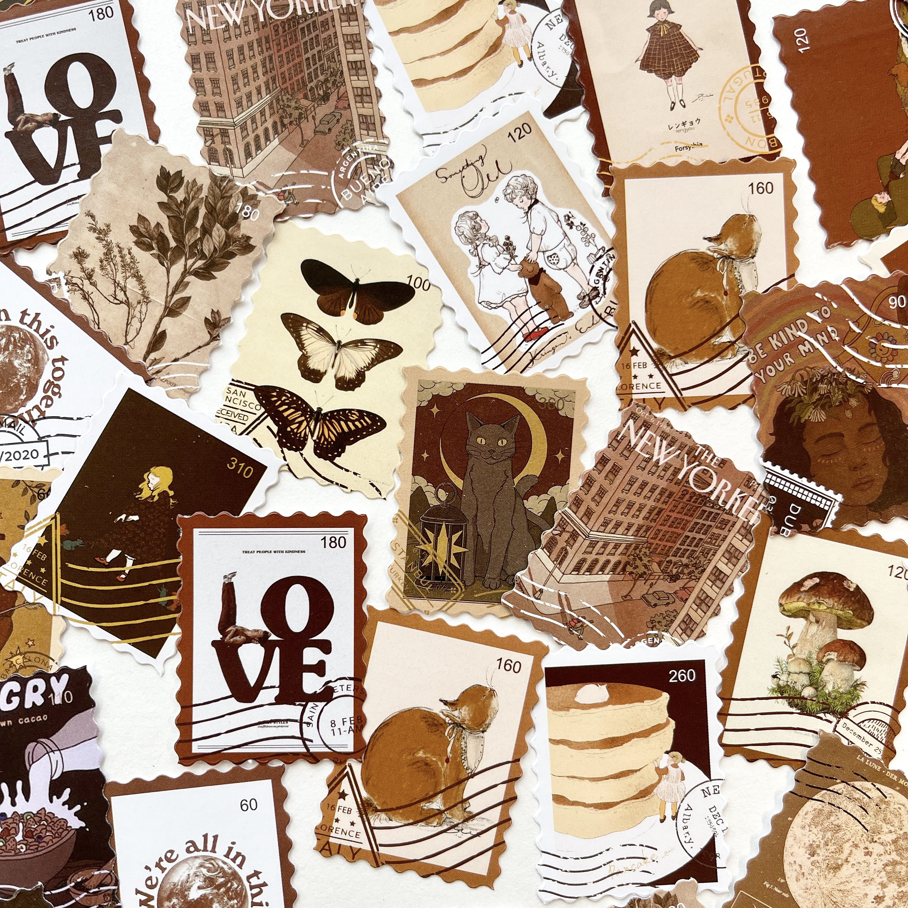 500Pcs Boho Flower Stickers - Groovy Retro Hippie Daisy Decals For Scrapbooks & Crafts 20 Sheets