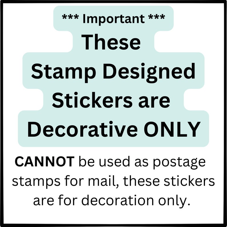 25pcs Personalized Merry Christmas Stamp Stickers, NOT POSTAGE, for ...