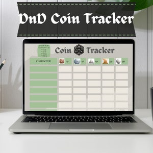 DnD Coin Tracker | Fillable PDF