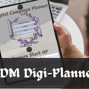 DM Digi-Planner / PDF rellenable para planificación, organización y toma de notas de campañas de DnD
