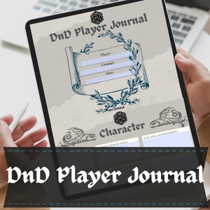 DnD Player Journal | fillable PDF