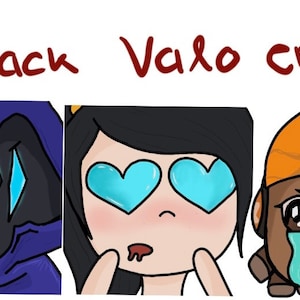 3er Pack - Niedliche TAPFERANT Emotes ft. Omen, Salbei, Raze