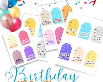 Printable Birthday Gift Tags