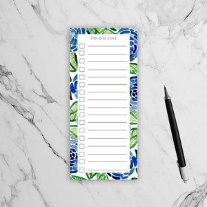 Botanical to do list, to do list notepad stationery, cute checklist, back to school, office organization, desk notepad, botanical stationery
