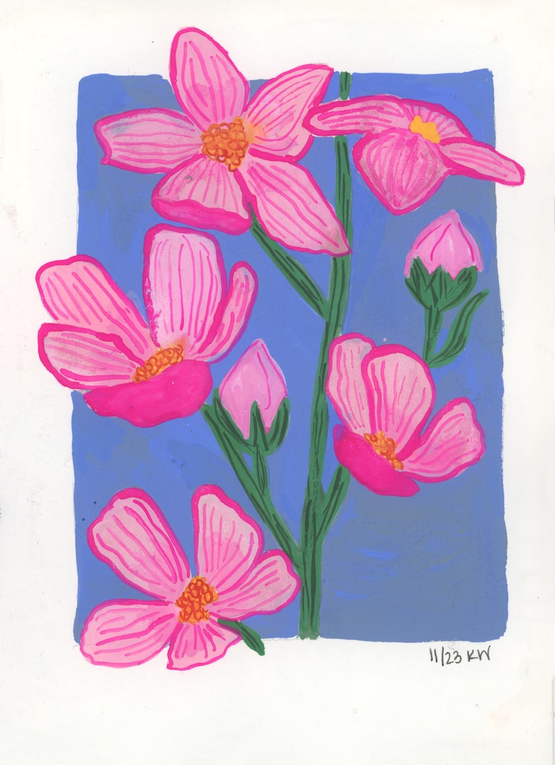 pink wildflower sticker, pink flower sticker, painted flower sticker, stickers, sticker floral, pink sticker, small sticker, sticker for water bottle, sticker for laptop, sticker for computer, waterproof sticker, vinyl sticker, artist sticker, wildflower, wildflower painting, etsy sticker shop, sticker shop, gift for her, gift for girl, sticker party favor, decal sticker, pink sticker, pink flower, pink floral, flower sticker, sticker flower, sticker floral