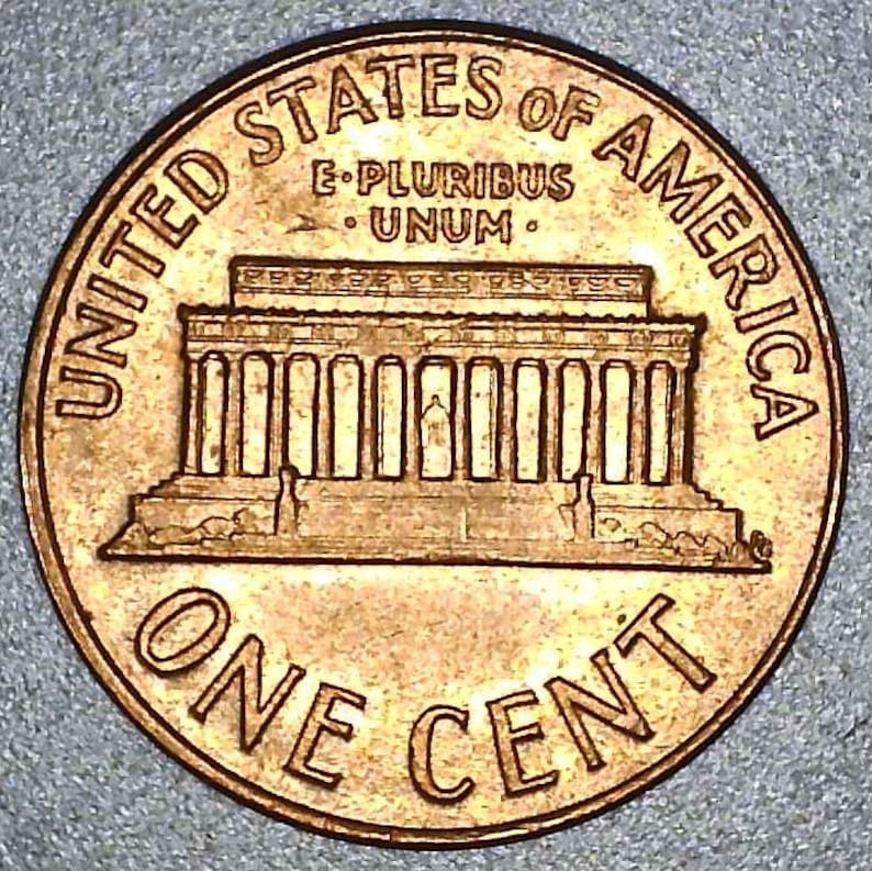 RARE 1968 D Lincoln Memorial Penny. Obverse Errors DD Date - Etsy