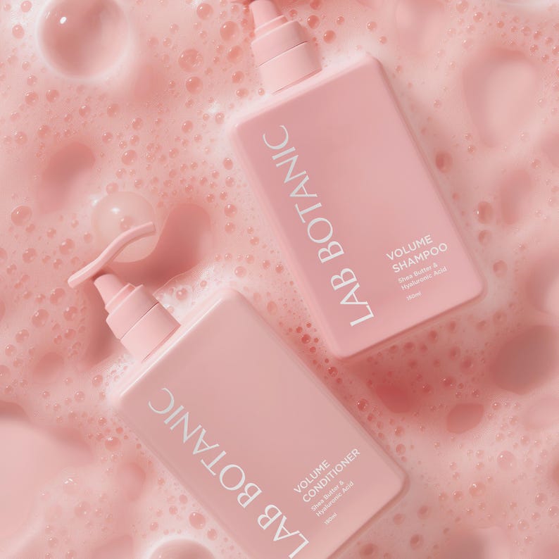 Shampoo Bottle Mockup, Aesthetic Mockup PSD, Minimal Haircare Bottle ...