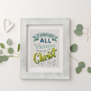 I Can Do All Things Through Christ | PDF digital download | DIY craft