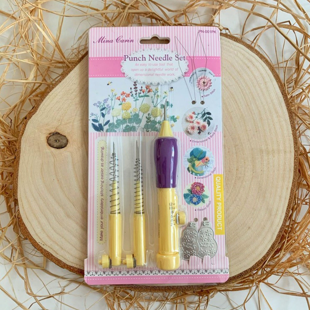 Punch Needle 3 Size Adjustable Punch Needle Tool Embroidery Set Christmas  Gift 