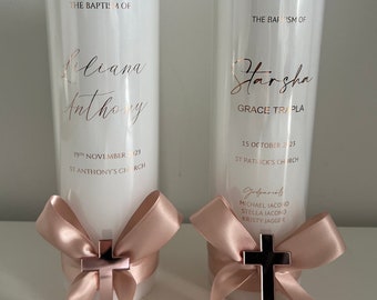 Personalised Baptism Candle| Christening Candle| Personalised Candle