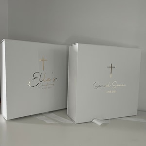 Large Personalised Baptism/Christening Keepsake Box|Baptism Box|Christening Box|Keepsake Box