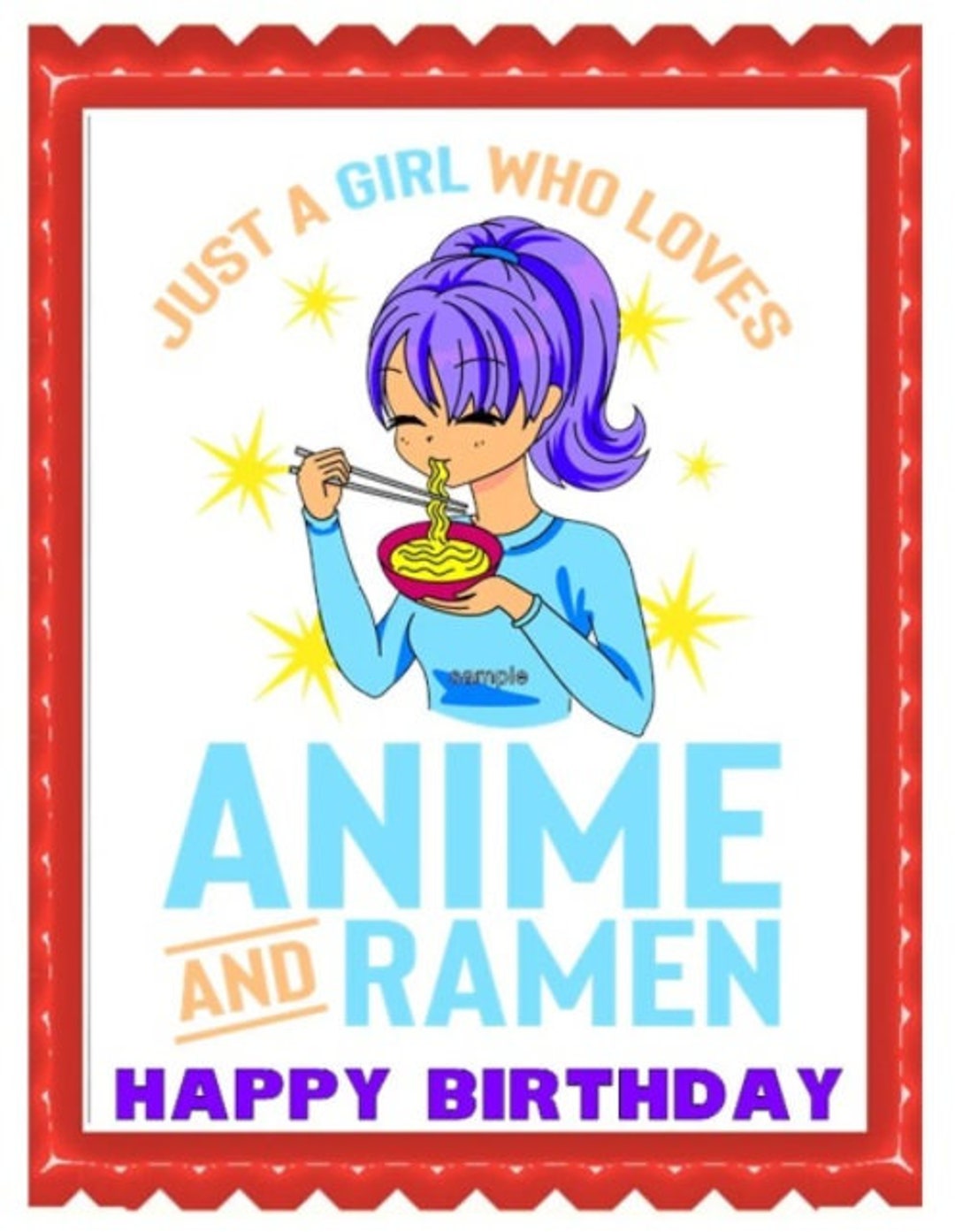 Just A Girl Who Loves Anime Ramen And Sketching Japan Men's T-shirt