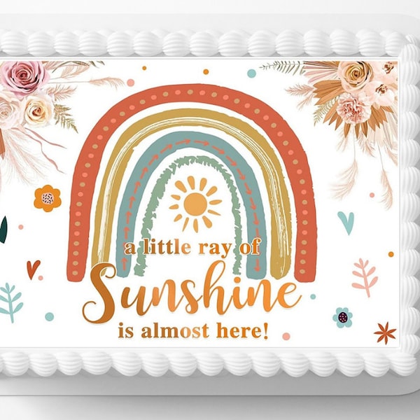 Little Ray of Sunshine Cake Topper Etsy