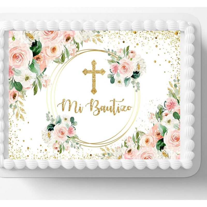 Girls Baptism Sheet Cake Etsy — free download