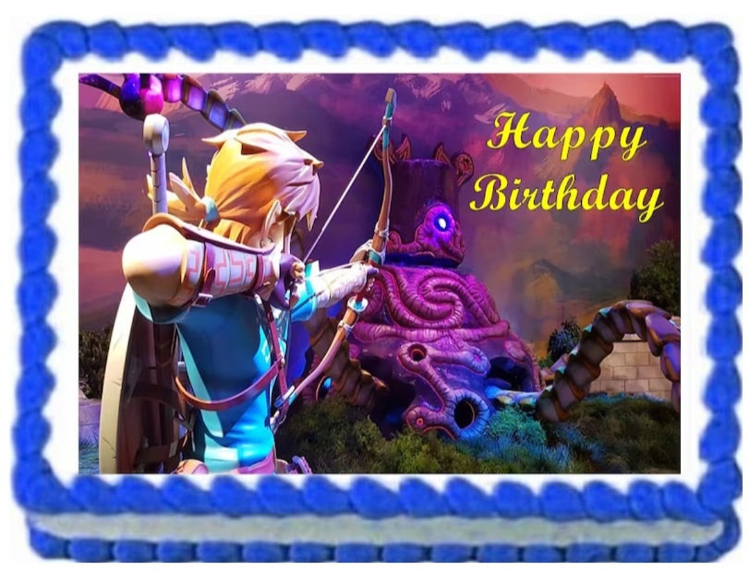 Link Fantasy Gamer Video Game Edible Image Birthday Cake - Etsy Australia Link Fantasy Gamer Video Game Edible Image Birthday Cake - Etsy Australia