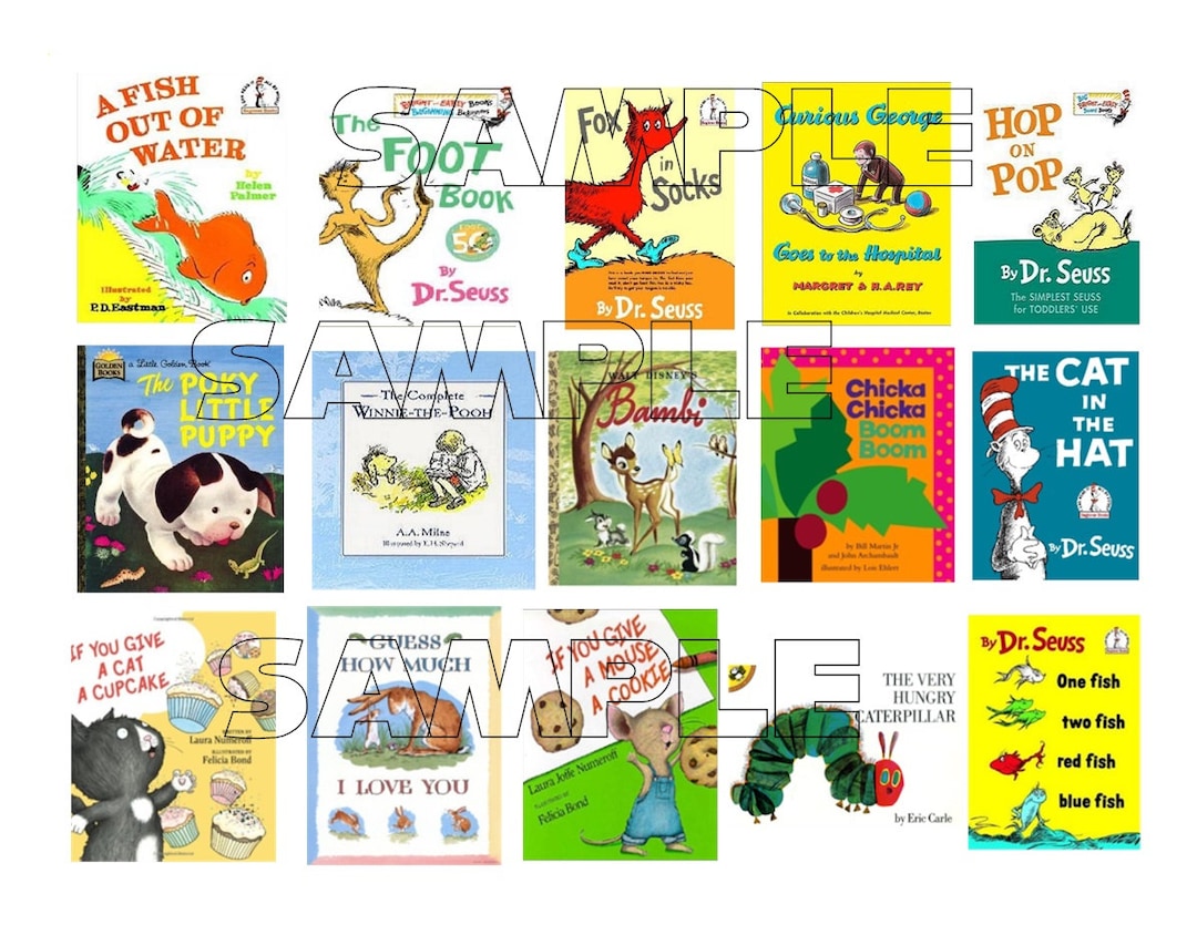 Miniature Story Books Birthday Edible Image Birthday Cake Topper ...