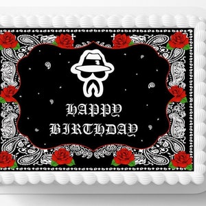 Homie Homeboy Homegirl Cholo Low Rider Themed Homies Oldies Birthday Cake Topper Frosting Sheet Icing Frosting Edible Sticker Decal