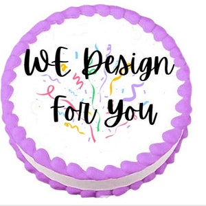 Burnaway Cake We Design 4 You Baby Shower Gender Reveal  Birthday Edible Burn Away Cake Topper  Decoration 1 Frosting Sheet & 1 Wafer Sheet