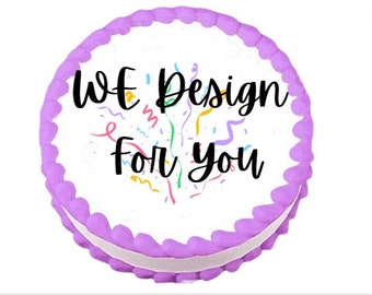 Burnaway Cake We Design 4 You Baby Shower Gender Reveal  Birthday Edible Burn Away Cake Topper  Decoration 1 Frosting Sheet & 1 Wafer Sheet
