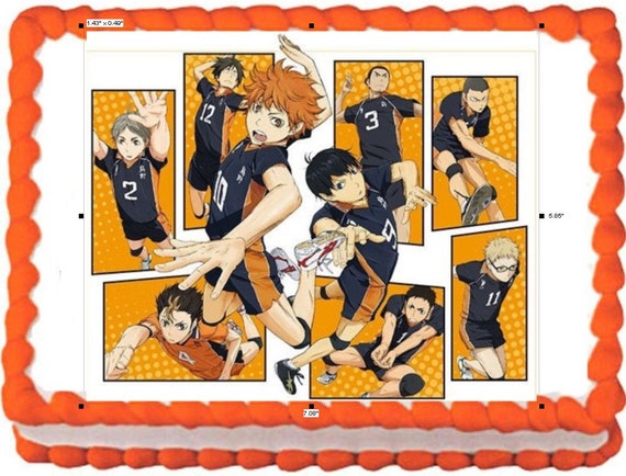 Anime Volleyball Sports Edible Image Birthday Cake Topper - Etsy Anime Volleyball Sports Edible Image Birthday Cake Topper - Etsy
