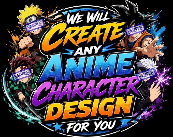 We Can Create Any Anime Character Design Popular Edible Image Manga Themed Edible Birthday Party Cake Topper Frosting Sheet Personalized
