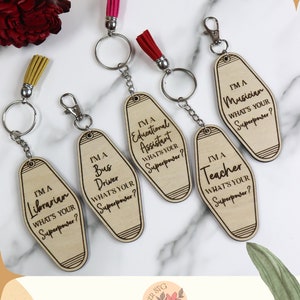 DIGITAL FILE x5, Motel Keychain, Laser File, Gift For, Musician, Bus Driver, Librarian, Teacher, Educational Assistant, Glowforge Laser, Svg