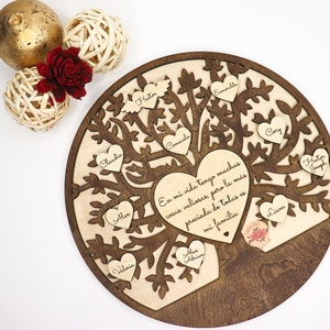 DIGITAL FILE, Tree Of Life SVG, Customizable Family Tree Laser Cut Digital File, Mother&#39;s Day Svg, Grandparents Svg, Glowforge Files, Tree