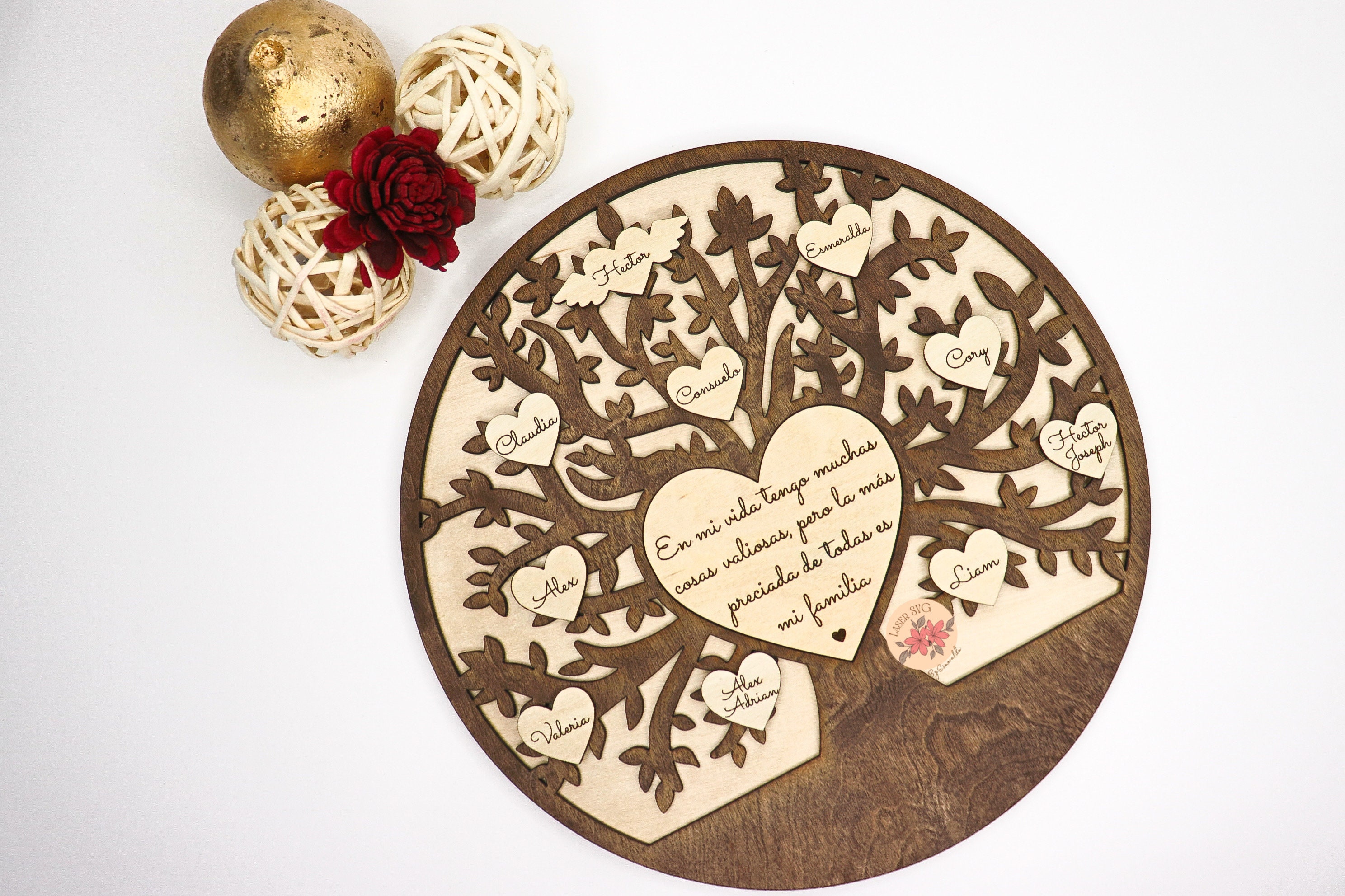Tree of Life SVG, Customizable Family Tree Laser Cut File (digital File ...