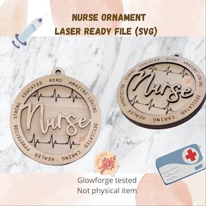 Nurse Laser File Healthcare Hero Svg Laser Cut Files Wood - Etsy