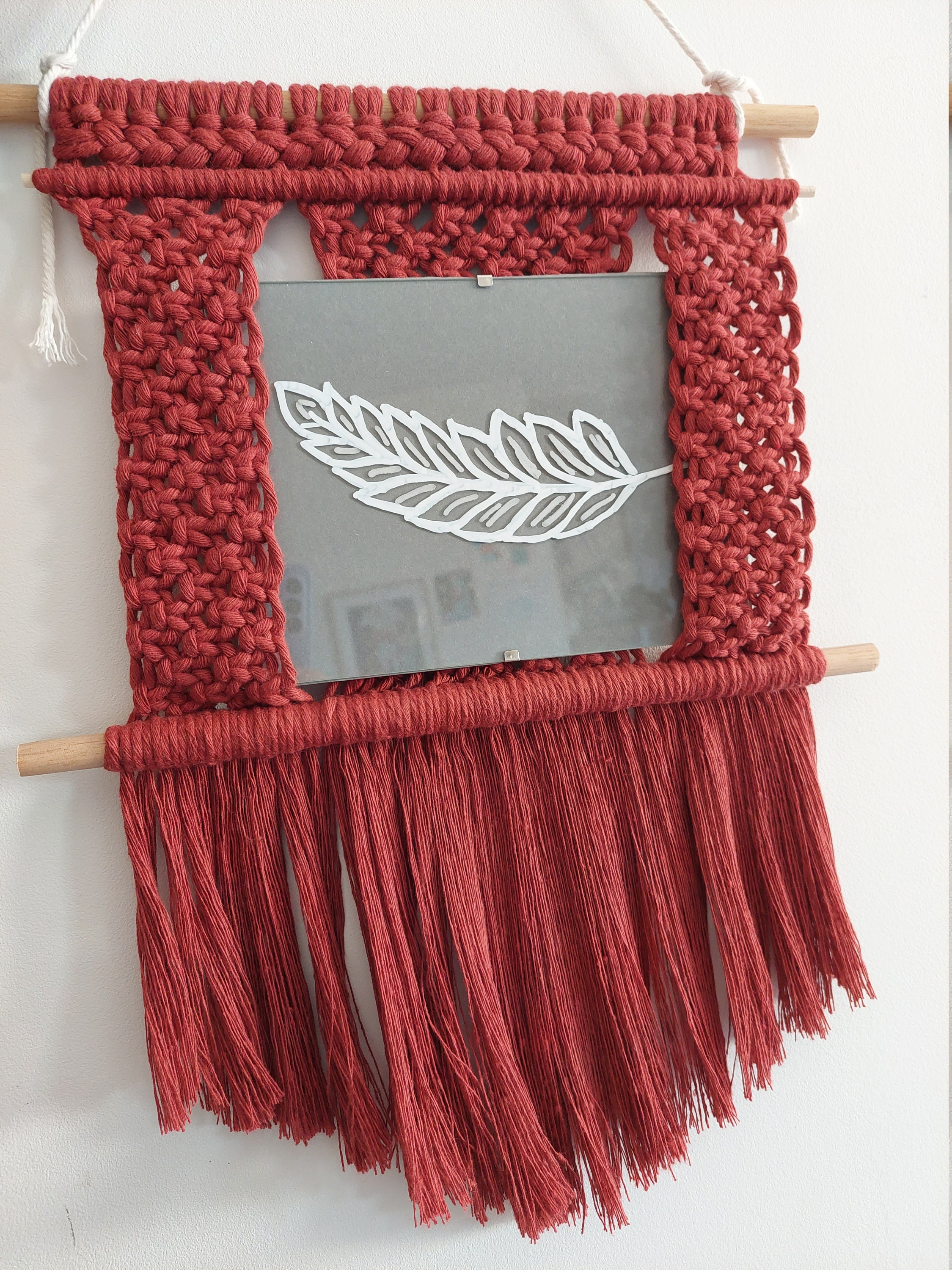 Cadre Photo en Macramé