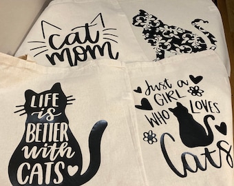 Cat Tote Bags