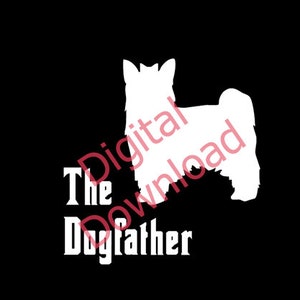 Shih Tzu Dog Art, Dog Digital Download, Dog Dad Art, Dog Dad gift, Fur Baby, Dog Art Print, Dog PNG