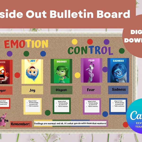 Inside Out Classroom Bulletin Board - Etsy
